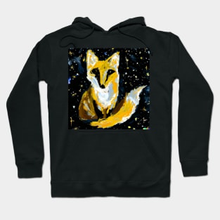 Beautiful Fox and Stars - 1 Hoodie